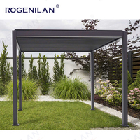 Pergola Bioclimatique Rogenilan Giardino à Toit à Lames Orientables, en Aluminium, pour Extérieur, Gazzebo, Gartenhaus