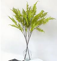 Feuilles de Fougère Dorées Artificielles en Gros, Assortiment de Feuillage à Longue Tige pour Arrangements Floraux, Décoration de Hall d'Hôtel et Restaurant, Planta