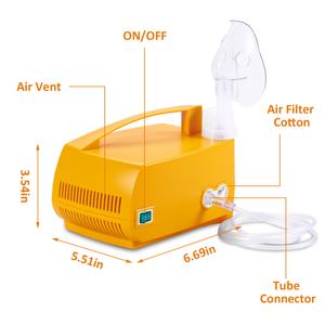 Accessoires complets Thérapie à domicile Thérapie par la vapeur pour les troubles de la respiration sifflante Nébuliseur à compresseur - Product Image 3