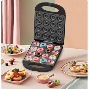 Machine à beignets 16 trous, norme européenne, chauffage double face, plaque de cuisson électrique noire 220V - Product Image 4