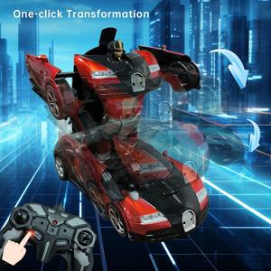 Aijh RC Robot Xe Mát Thay Đổi Hình Dạng Ma Sát Xe Đồ Chơi Một Nút Biến Dạng RC Racing Xe Quà Tặng Trẻ Em - Product Image 2