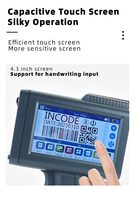 Nouvelle machine d'impression d'étiquettes mini logo 2026, imprimante jet d'encre portable 4,3 pouces avec encre à séchage rapide pour bouteilles