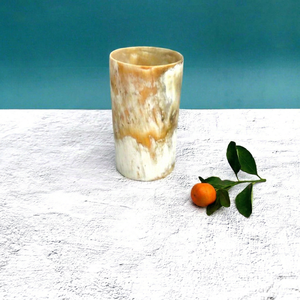 Verre Highball en Corne de Vache, Design Wabi-Sabi, Durable, Fait Main, Écologique, Luxe Moderne, Idéal pour Mariages, Bières, Cocktails et Fêtes - Product Image 1