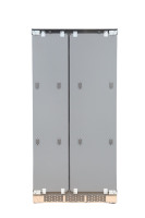Réfrigérateur électrique double porte en acier inoxydable de 36 pouces, prêt pour l'encastrement, sans givre, écoénergétique, 455 L, pour usage domestique et hôtelier