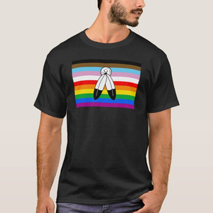 Nuoxin Wholesale Customized Cheaper Gay <strong>Pride</strong> Flag Rainbow Oversize <strong>T</strong>-<strong>Shirt</strong> Logo Men With 100% Cotton - Product Image 2