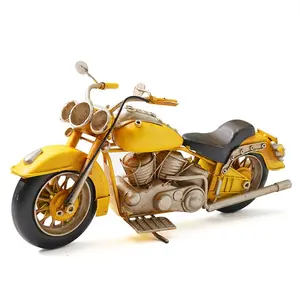 Wholesale Metal Home Decoration Handmade Motorcycle Model Antique For Home Pub Restaurant Office Decoration