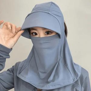 आइस सिल्क फुल फेस मास्क-पोर्टेबल, फोल्डेबल आउटडोर पार्टी मास्क - Product Image 4