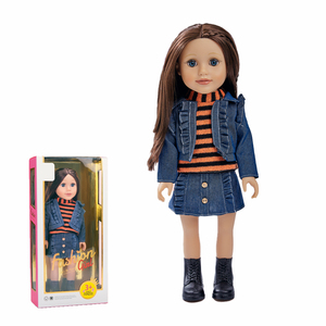 Nouvelle poupée en vinyle PVC de 18 pouces, poupées de mode pour filles, ensemble cadeau éducatif pour Noël et anniversaire - Product Image 5
