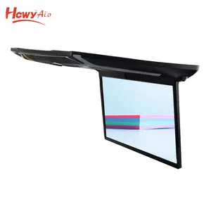 14 inch Monitor Roof Mounted Car Screen Bus Flip Down Car Monitor With MP5 USB SD 2 Video Input