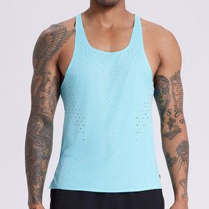 Wholesale Custom Logo Men's Cotton <b>Running</b> <b>Singlet</b> Quick Dry Breathable Athletic Tank Top Fitness Workout Muscle Fitness Shirts - Product Image 3