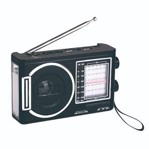 วิทยุพกพาแบบชาร์จไฟได้ ผลิตจากวัสดุ ABS รองรับคลื่น FM AM SW พร้อมบลูทูธ ช่องเสียบ TF USB เล่น MP3 และไฟฉาย LED สำหรับใช้งานกลางแจ้ง ทนทาน - Product Image 6