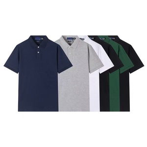 เสื้อโปโลผู้ชา<span class=keywords><strong>ย</strong></span> Junran ผ้าฝ้า<span class=keywords><strong>ย</strong></span>แท้ ลา<span class=keywords><strong>ย</strong></span>ม้าเล็กของ Paul สีพื้น ปักลาย แขนสั้น เสื้อยืดโปโล เสื้อยืดกอล์ฟ # RL-040 - Product Image 2