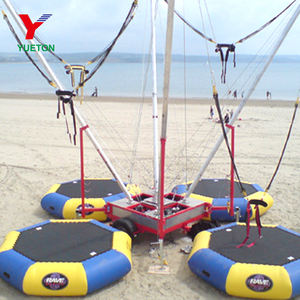 Vente chaude Euro <span class=keywords><strong>Trampoline</strong></span> gonflable rond d'extérieur 4 en 1 avec <span class=keywords><strong>corde</strong></span> pour saut à l'élastique et bungee, idéal pour les entreprises et les enfants - Product Image 5