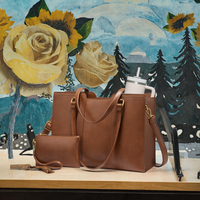 Sac fourre-tout pour ordinateur portable en cuir PU vintage tendance, personnalisable par le fabricant MAY ZOO, fermeture éclair, imperméable, pour femme, vente chaude