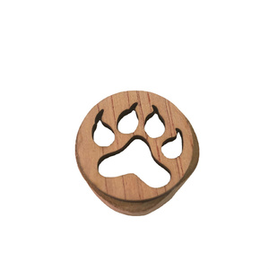 Giocattolo educativo per bambini tracce di <span class=keywords><strong>animali</strong></span> timbro in legno intagliato impronta animale timbri sigillo timbro postale per bambini - Product Image 5