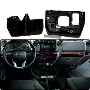 Maictop Etuis en cuir pour l'intérieur de <span class=keywords><strong>la</strong></span> voiture Porte-gobelet Console <span class=keywords><strong>centrale</strong></span> Panneau de changement de vitesse pour <span class=keywords><strong>Land</strong></span> <span class=keywords><strong>Cruiser</strong></span> 79 LC70 LC75 LC79 FJ70 FJ79 - Product Image 1