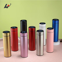 Termo Inteligente de Acero Inoxidable Linghui con Aislamiento al Vacío, Pantalla LED de Temperatura, Funciona con Batería, Botella Deportiva