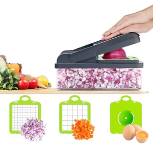 <span class=keywords><strong>Mandoline</strong></span> Coupe-Légumes Multifonction 14 en 1, Hachoir à Oignons, Éminceur de <span class=keywords><strong>Cuisine</strong></span>, Idéal pour la Vente en Gros sur <span class=keywords><strong>Amazon</strong></span> - Product Image 5