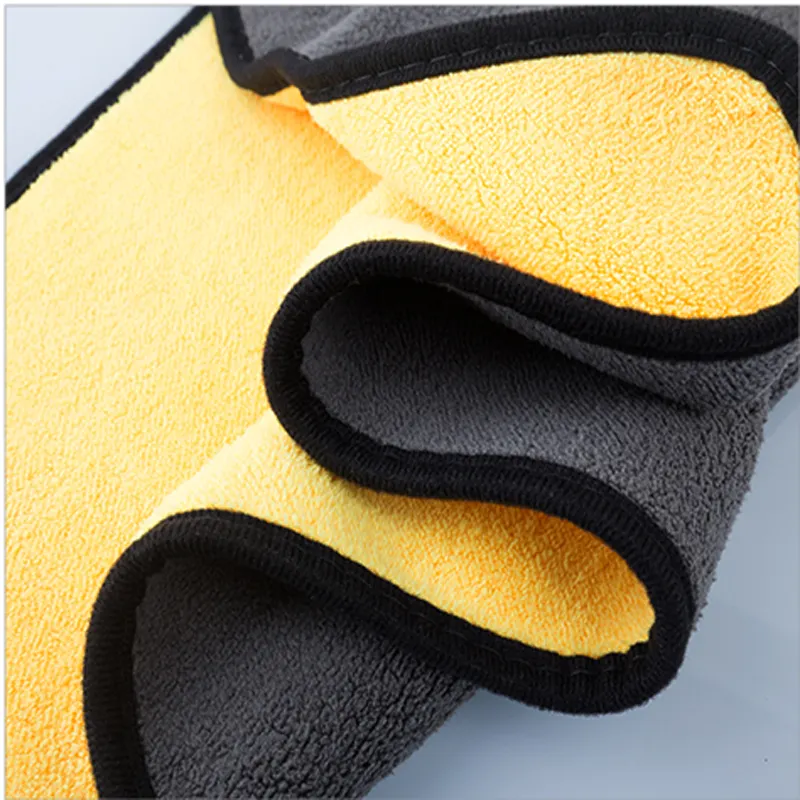 Microfiber कार धोने सफाई पेशेवर ताना बाने सुपर अवशेषी कपड़ा त्वरित सुखाने तौलिया