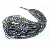 Perles d'opale éthiopienne noire naturelle lisses en forme de pièce de monnaie, pierres précieuses d'opale multicolores pour la fabrication de bijoux en gros