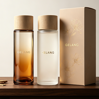 Bouteille diffuseur de parfum moderne en verre de luxe, ronde, 50 ml, 100 ml, 150 ml, 200 ml, couleur ambre