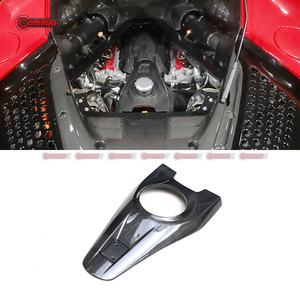 Best Price OEM Style Car Dry Carbon Fiber Auto Parts Interior Car Engine Oil <b>Tank</b> Lock Cover For Ferrari SF90 - Product Image 1