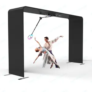 Intelligent Lights Large 360 Degree Photo Booth Platform for the Live Show Free Accessories Automatic Spin with Remote Control