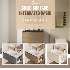 Lavabo de Baño Rectangular de Superficie Sólida, Diseño Moderno y Único, Colgante de Pared, Ecológico, a Precios de Descuento - Product Image 5