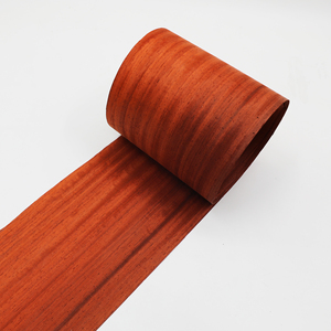 <span class=keywords><strong>Placage</strong></span> de bois naturel véritable GREENLAND en bois de santal rouge et padauk pour revêtement de sol, meubles, portes, tables et contreplaqués – Qualité supérieure pour projets - Product Image 3