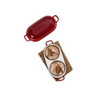 Horno Holandés para Hornear Pan de Masa Madre, Olla para Pan de Hierro Fundido Esmaltado
