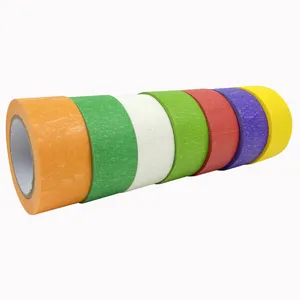 Washi Masking Paper Colored Tape DIY Decoration Car Printing Sticker Yellow Spray Paint Film