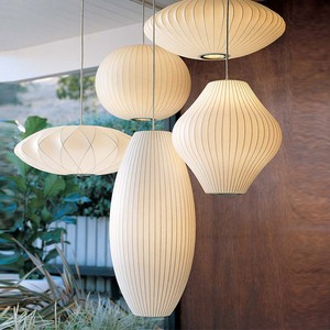 JYLIGHTING современные белые люстры подвесные светильники Корея Японский минималистский стиль летающая тарелка дизайн шелковые материалы фонари - Product Image 1