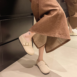 Boken Tuo <span class=keywords><strong>2025</strong></span> Dép nữ đi trong nhà đa năng thời trang ngoài trời Xăng đan một bước đế bệt Mùa Hè Thiết kế đế dày mới - Product Image 4