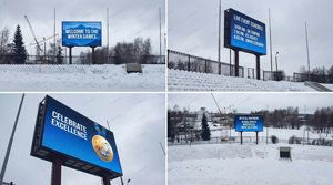 RAYBO Pantalla LED Grande Doble Montada en Pilar para Publicidad, Pantalla Digital LED Comercial Exterior para Estadios - Product Image 6