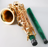 Sharerain Musical Instruments Dark Green Inner Bore Cleaning Swab Saxophone Accessories