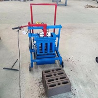 Machine à Briques - Idéale pour les Petites Entreprises et les Fermes + Machine à Blocs de Cendres + Moules Personnalisables pour Briques Creuses/Complètes