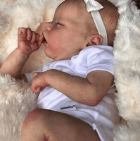 Poupée bébé nouveau-né fille pleine silicone endormi briques en plastique Juguetes Para Ninas Mini marques maisons valise à bascule Reborn poupée