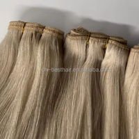 Extensions de cheveux naturels blondes ultra douces à texture de dentelle, sans nœuds, sans perte, sans couture, pour salons haut de gamme