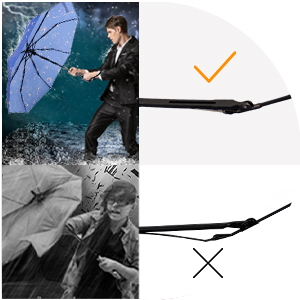 Parapluie pliant automatique 190T en pongee, trois sections, baleines en alliage, portable, pour adultes, toutes saisons, mode minimaliste, bleu, personnalisable - Product Image 4