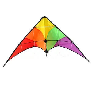 促销高品质双线专业三角洲特技风筝初学者技能三角风筝易于飞行工具