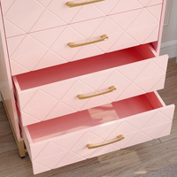 Armoire de chambre à coucher avec 4 tiroirs pour le salon entrée commode avec cadre en acier armoire de rangement