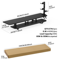 Support d'écran universel, organiseur de bureau ergonomique, étagère de bureau pour écran d'ordinateur, rangement de bureau avec économie d'espace