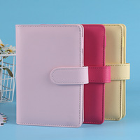 Planificateur d'Affaires Spirale Personnalisé, Agenda de Travail, Reliure Budgétaire, Couverture en Cuir PU, Carnet A5 A6 à 6 Anneaux, Couleur Macaron Sucré