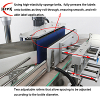 HZPK ARLM-160A étiqueteuse automatique étiqueteuse d'autocollants adhésifs pour bouteilles rondes en PET étiqueteuse