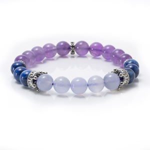 <span class=keywords><strong>2023</strong></span> nouvelle vente chaude 8 MM perles de pierre naturelle Bracelet élastique femme bracelets Micro pavé couronne émail perle bijoux de créateur - Product Image 4