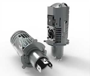 หลอดไฟหน้ารถยนต์ขนาดเล็ก H4 <span class=keywords><strong>Bi</strong></span>-LED โปรเจคเตอร์เลนส์พร้อมพัดลม ไฟหน้า LED ไฟสูง-ต่ำ หลอดไฟ LED 110w เลนส์คู่ สำหรับรถยนต์และมอเตอร์ไซค์ - Product Image 5