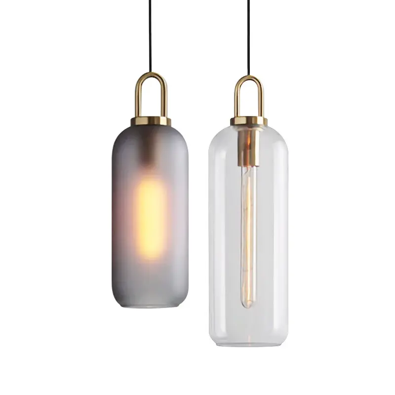 Moderne Home Lampe Dekor Aluminium und Glas Pendel leuchte Leuchte Kronleuchter dekorative LED Pendel leuchte