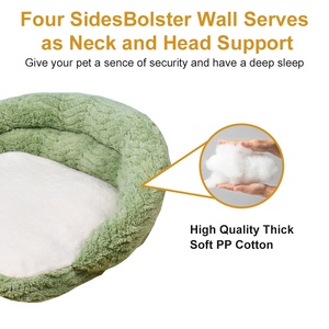 <span class=keywords><strong>Lit</strong></span> pour animaux de compagnie confortable et moelleux à capuche pour chats d'intérieur et petits chiens, <span class=keywords><strong>apaisant</strong></span>, calme, anti-anxiété - Product Image 3
