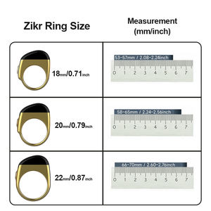 Zikr anello Tasbih contatore per i musulmani App vibrazione controllata promemoria sveglia per uomini e donne IOS funzionamento - Product Image 6