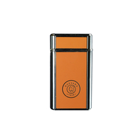 Briquet à plasma fin Guevara, rechargeable par USB, coupe-vent, électrique, moderne, minimaliste, cadre doré, alliage de zinc, portable